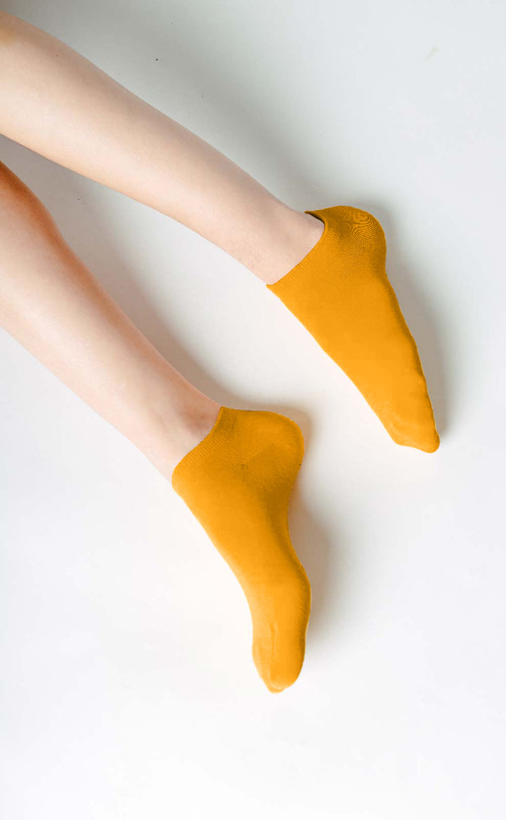 Pure • Women Low Cut Ankle Socks (Mustard)
