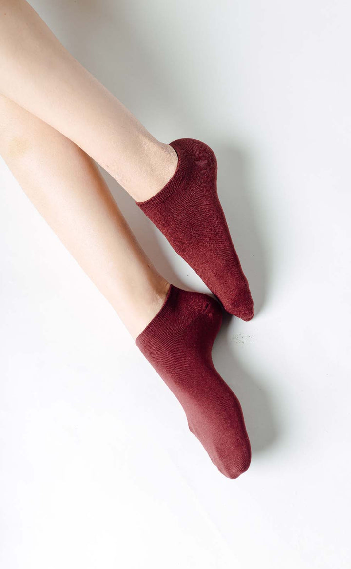 Pure • Women Low Cut Ankle Socks (Ruby)