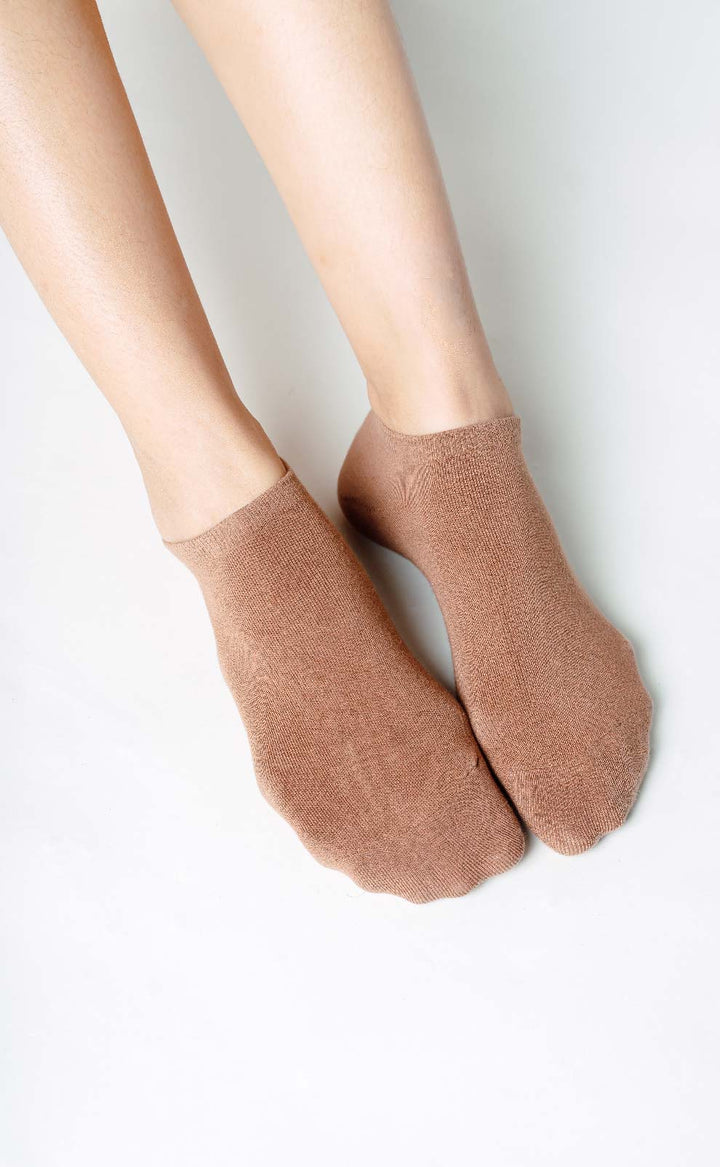 Pure • Women Low Cut Ankle Socks (Taupe)