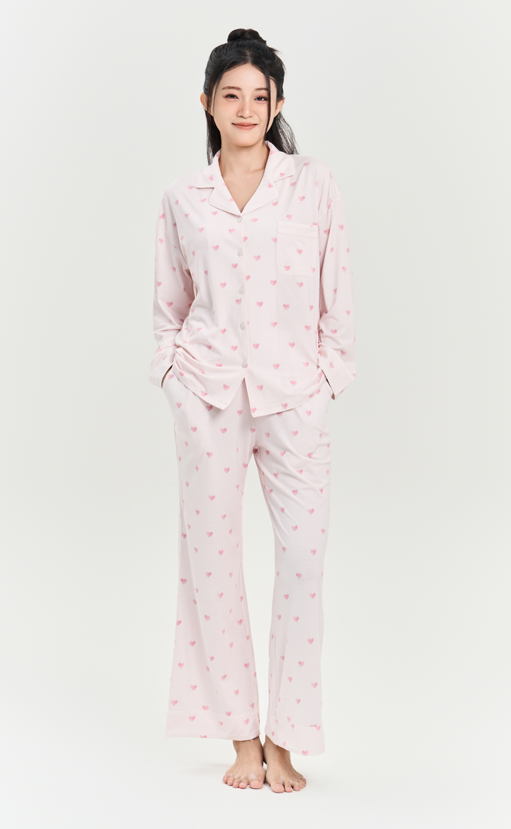 Cozy • Soft Cotton Long Sleeve Pajamas Set