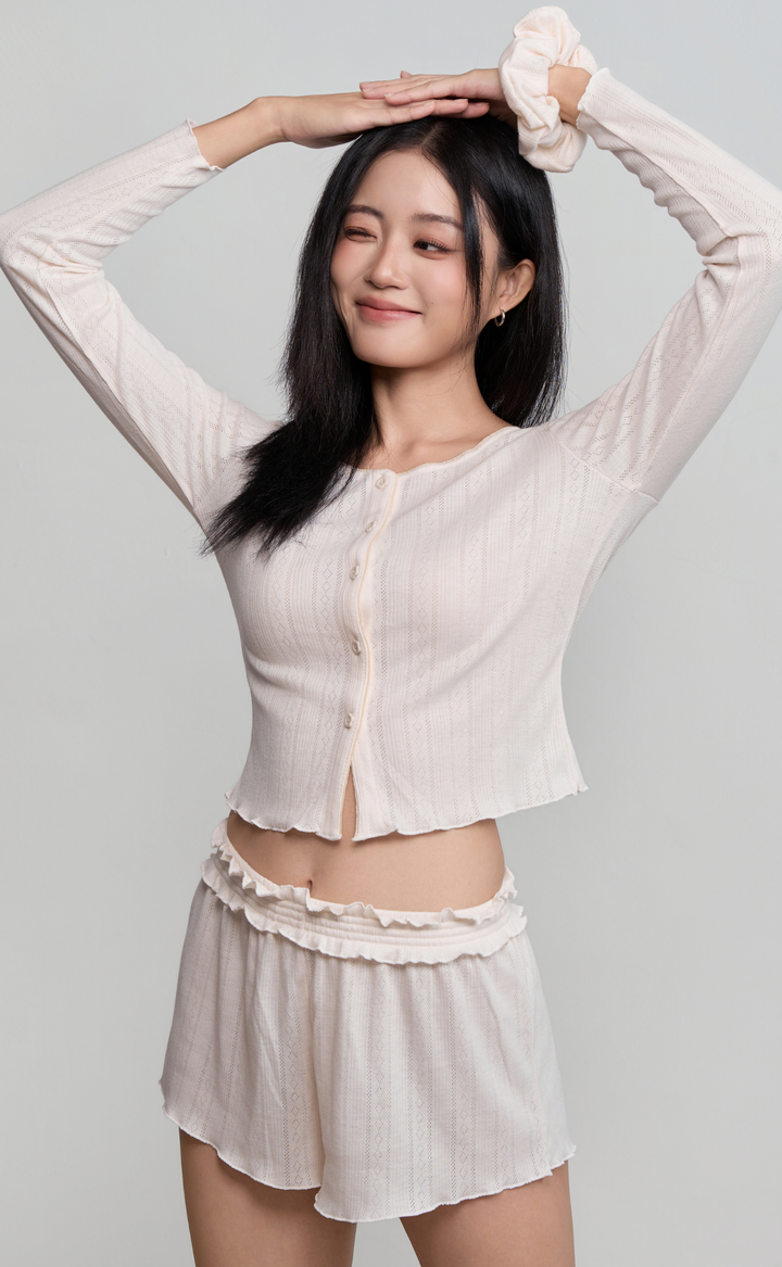 PETIT DAY •  Soft Knit Lounge Set with Scrunchie