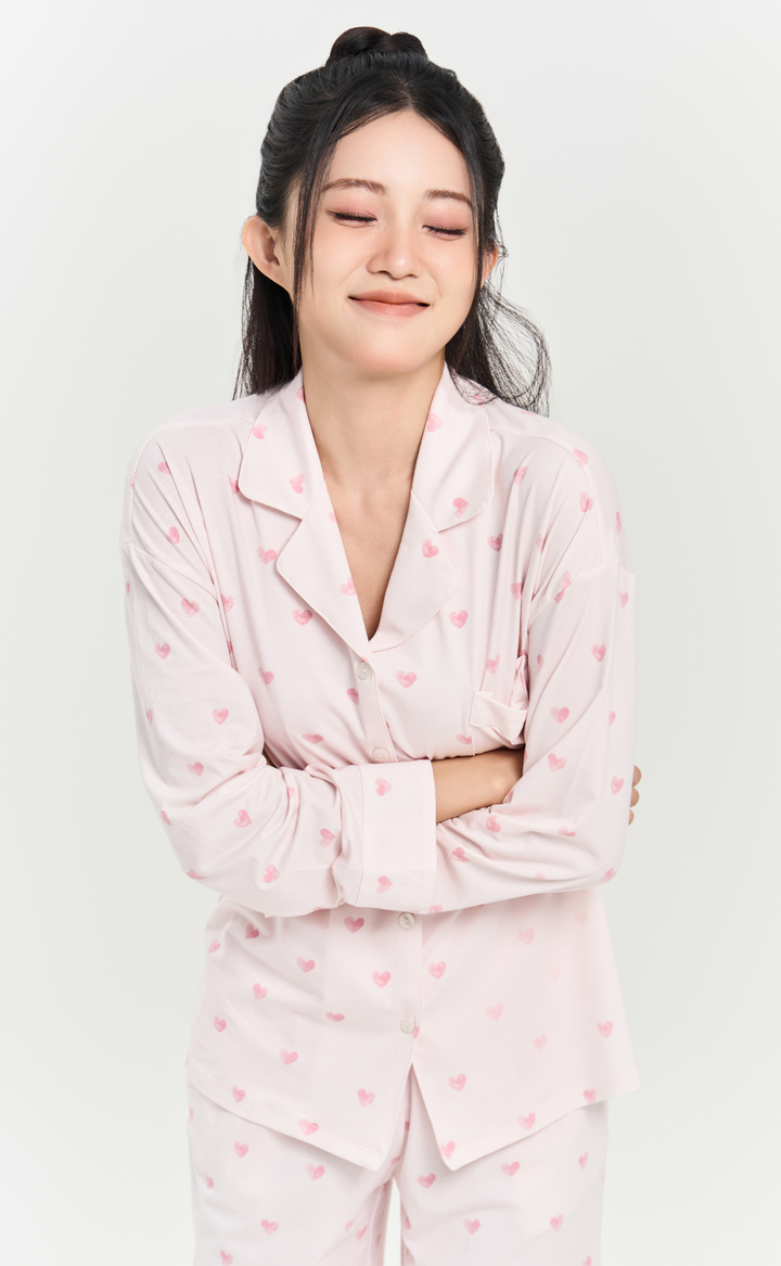 Cozy • Soft Cotton Long Sleeve Pajamas Set