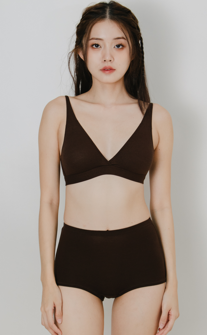 Maillard Dairy • Cashmere Deep-V Bralette (SET)