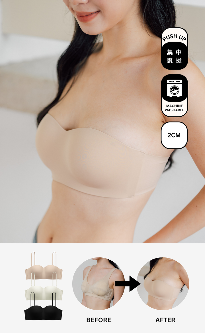 Curvy Scoop • Push-Up Seamless Strapless Bra