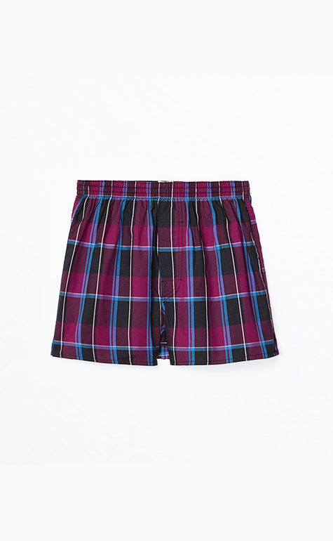 Checkered Control • Woven Knit Boxer - Celessa Soft Clothing