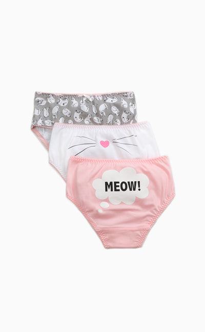 Animal Park • Picot Elastic Panty-3pcs Set - Celessa Soft Clothing