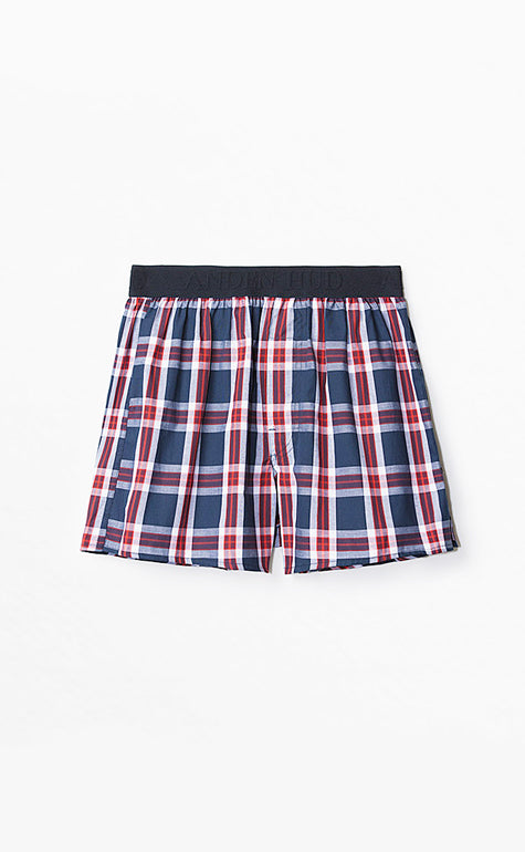 Checkered Control • Waistband Woven Knit Boxer - Celessa Soft Clothing