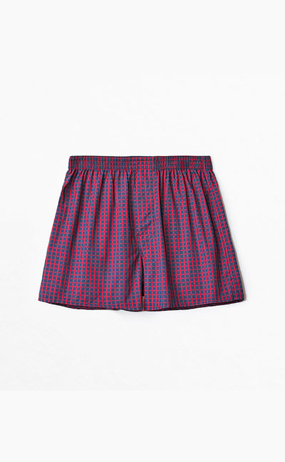 Checkered Control • Woven Cotton Knit Boxer - Celessa Soft Clothing