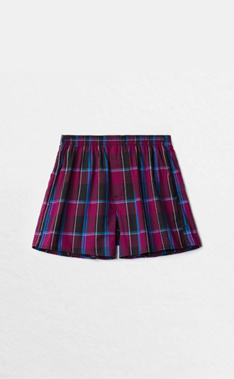 Pro Checkered • Woven Cotton Knit Boxer - Celessa Soft Clothing
