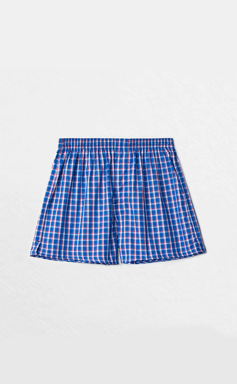 Checkered Control • Woven Cotton Knit Boxer - Celessa Soft Clothing