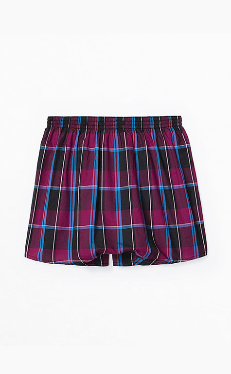 Checkered Control • Woven Knit Boxer - Celessa Soft Clothing