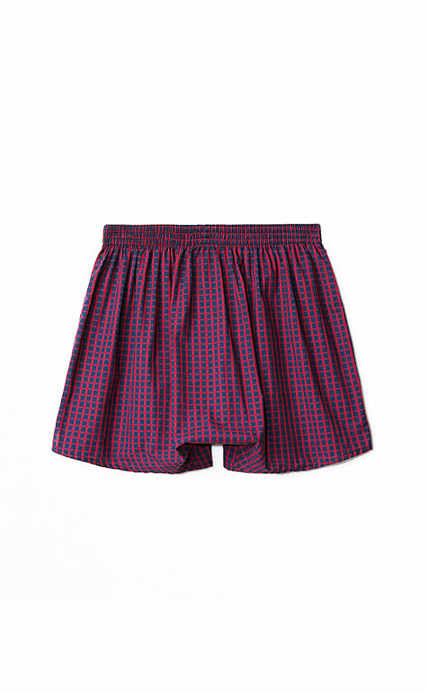 Checkered Control • Woven Cotton Knit Boxer - Celessa Soft Clothing