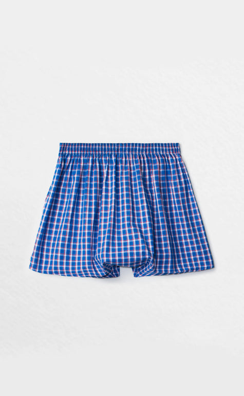 Checkered Control • Woven Cotton Knit Boxer - Celessa Soft Clothing
