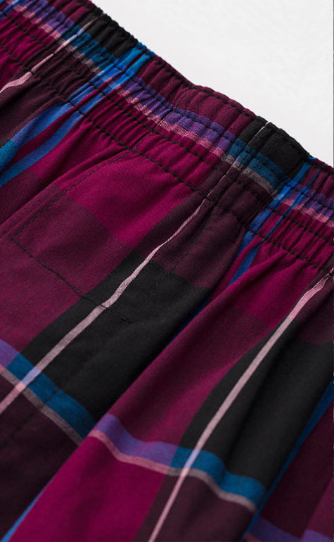 Pro Checkered • Woven Cotton Knit Boxer - Celessa Soft Clothing