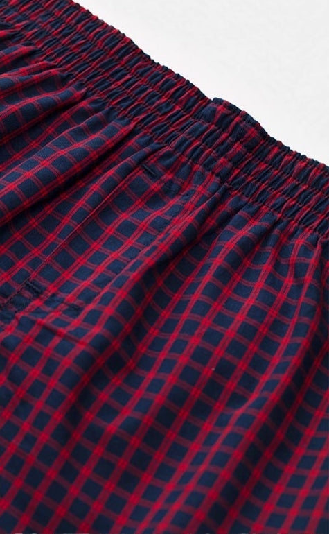 Checkered Control • Woven Cotton Knit Boxer - Celessa Soft Clothing