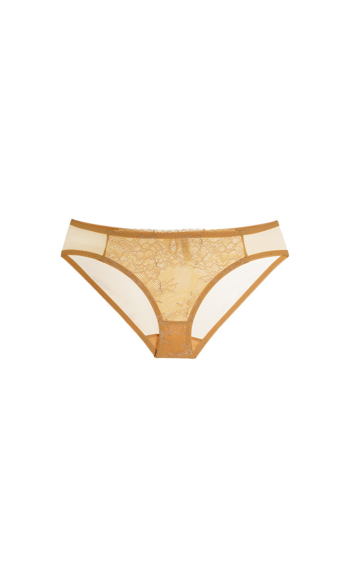 Mermaid • Back Mesh Lace Mid Rise Panty