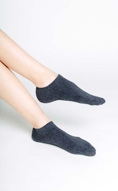 Pure •  Women Low Cut Ankle Socks (Charcoal)