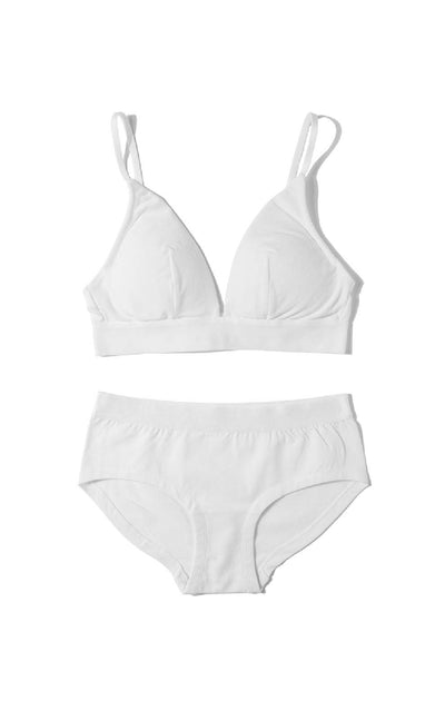 [SET] Summer Dairy • Modal Bralette(Coconut White) - Celessa Soft Clothing