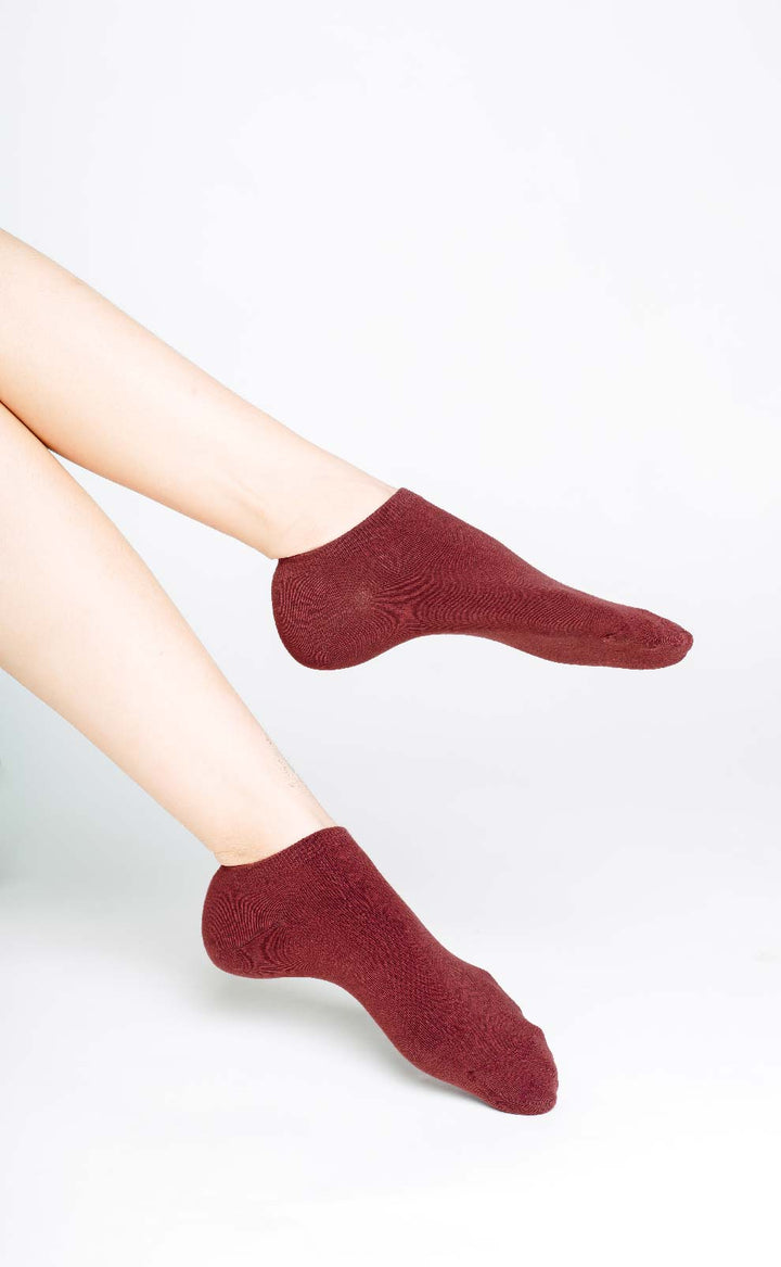 Pure •  Women Low Cut Ankle Socks (Ruby)