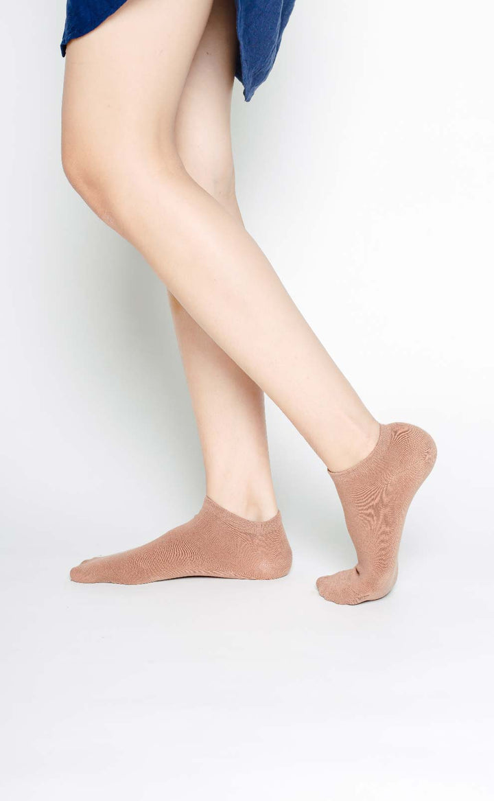 Pure •  Women Low Cut Ankle Socks (Taupe)